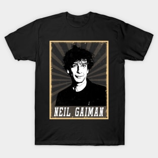 80s Style Neil Gaiman T-Shirt